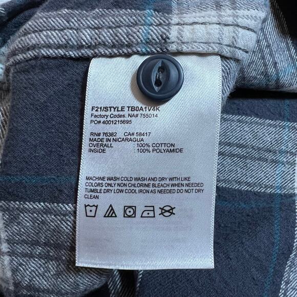 Timberland Pro Men's Plaid Flannel Button Up Shirt Size Medium Workwear Casual - Picture 6 of 10